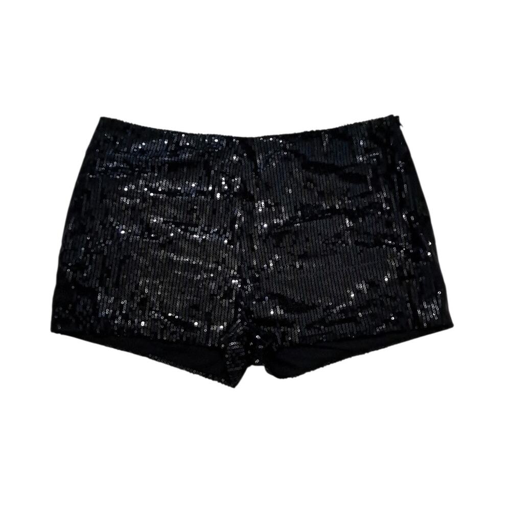 ATMOSPHERE Black Sequin Shorts Plus Size 18 Festival Club Rave Special Occasion